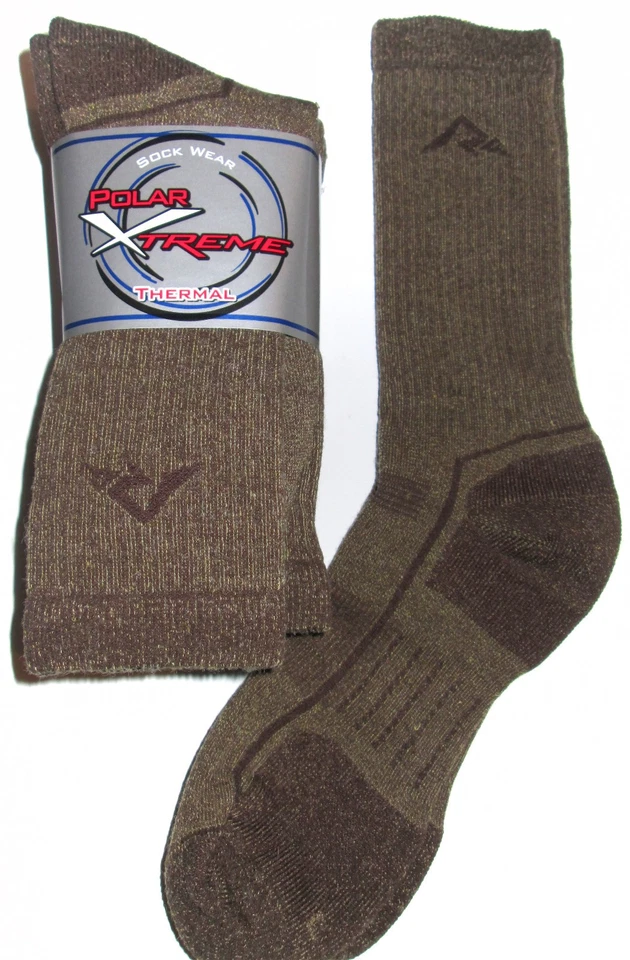 3 pares de calcetines térmicos para botas de lana merino ligeramente acolchados en la mitad de la pantorrilla para hombre Foto 4 de 4