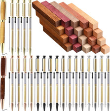 10 Sets Woodturning Pen Kits Project Supplies Including 7Mm Slimline Pen Kits wi