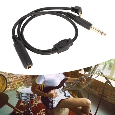 6.35mm Stereo Y Splitter Cable 6.35mm Stereo Female Jack To 6.35mm Dual Chan SAL