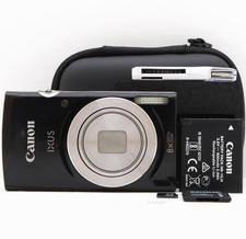 Canon IXUS 185 20.0MP Compact Digital Camera Black Tested Complete Kit