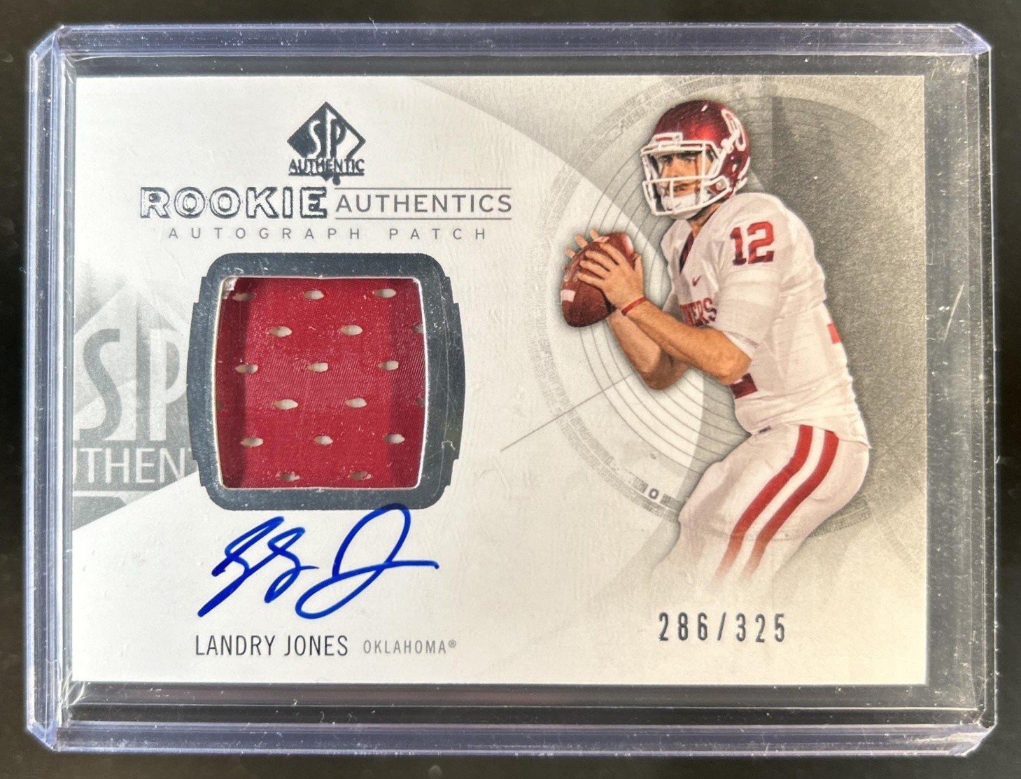 Landry Jones SP Authentic #179 Autograph Patch