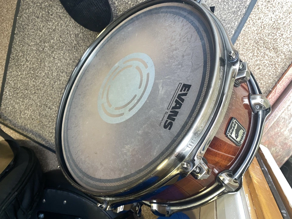 Mapex The Blaster Black Panther 13 X7 Maple Snare Drum Walnut Burst. Free bag.  - Image 4 of 4