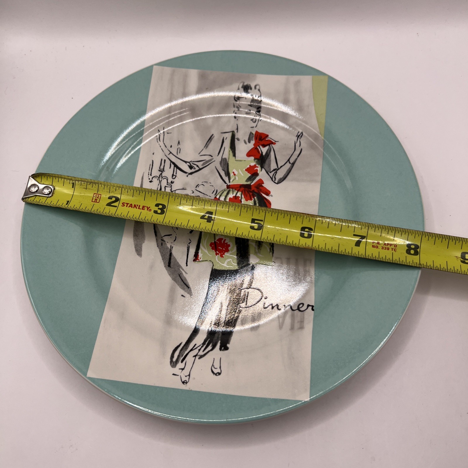 Vintage Rosanna Plates Set of 2 Retro Fashion Ladies Supper Dinner