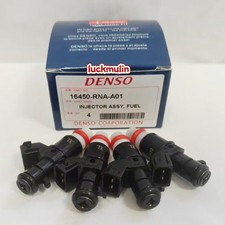 4pcs 16450-rna-a01 Denso Fuel Injectors For Cr-z Fit City 1.5l Civic 1.8l New 4pcs 16450-rna-a01 Denso Fuel Injectors For Cr-z Fit City 1.5l Civic 1.8l New