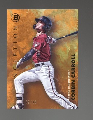 2021 Bowman Inception #73 Corbin Carroll Orange Foil #/25