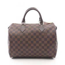 Borsa a mano Louis Vuitton Speedy 30 N41531 Damier tela pelle Ebene usata donna LV