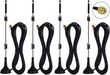 Dual Band Long Range WiFi Antenna 4-Pack , Eifagur 9dbi 2.4GHZ 5GHZ 5.8GHZ RP-S