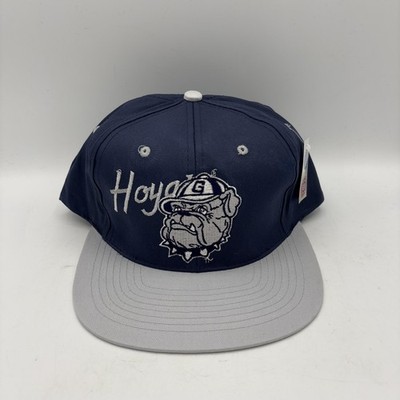 NEW/Old Stock VTG 90s Georgetown Hoyas Hat Men Blue Gray NCAA Snapback Cap NWT
