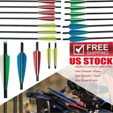 12pcs Archery 20" crossbow bolts arrows Half Moon Nocks 8.8mm OD Shaft Hunting