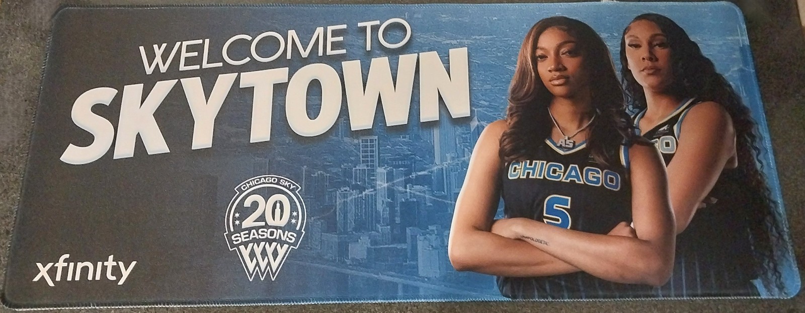 New Angel Reese and Karmilla Cardoso Chicago Sky Gaming Mat: From 7/24/2025 Game