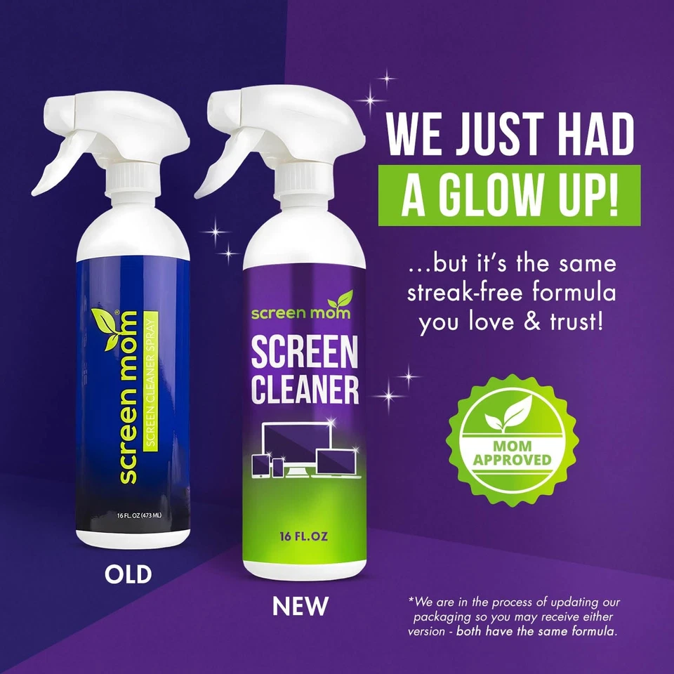 16oz Screen Cleaner Spray with Microfiber Cloth for TV, Laptop, Phone - Image 2 of 4