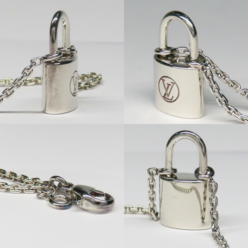 Louis Vuitton Pendant Lockit Q93559 Ag925 Sterling Silver Padlock