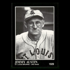 Jimmy Austin #236 1991 Conlon Collection TSN St. Louis Browns Baseball Card MLB
