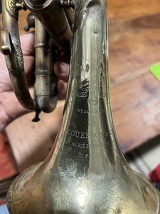 CORNET à PISTONS COUESNON À PARIS 1898 pour Pièces Ou À Restaurer