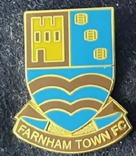 Farnham Town Football Club enamel badge