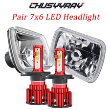 2x For Chevy Malibu 1978-1981 Corvette Dot 5x7 7x6 Led Headlights Hi-lo