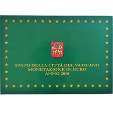 [#343782] Vatican, Pape Benoit XVI, 1 Cent to 2 Euro, 2010 - Anno MMX, Rome, Pr,
