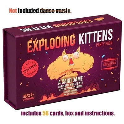 Neu Exploding Kittens Kartenspiel Original Spaß Familie Erwachsene & Kinder UK