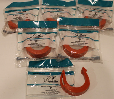 SharkBite UXLDC54 - 2'' Sharkbite Disconnect Clips - Lot of 6
