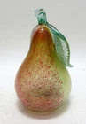 Alfredo Barbini Murano Aventurine Glass Fruit Pear Figurine 1950's