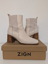 Zign Leder Stiefeletten beige Echtleder Grö�...