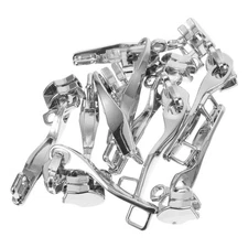  5 Pairs Zip Fasteners for Bags Metal Zipper Pull Luggage Replacement Locking