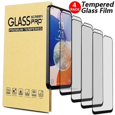 For Samsung Galaxy A14 4G/5G Clear Full Cover Glossy Tempered Screen Protector