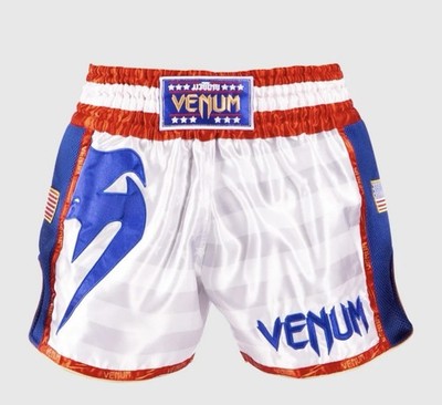 Venum Muay Thai Shorts Mt Flags USA Colors Size Medium