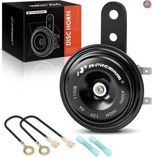 A-Premium Disc Horn High Universal Electric Horn - 12V 110 dB - Compatible with