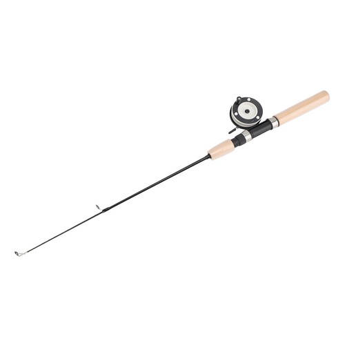 Canna da Pesca Ghiaccio Mulinello Combo 75cm Palo da Pesca Invernale per Padri Figli Marito WT - Foto 22 di 24
