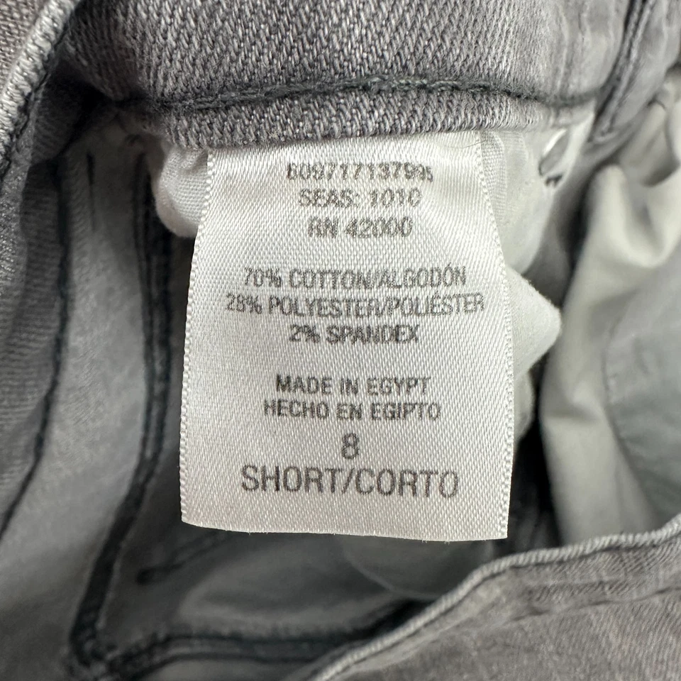 Pantalones de mezclilla grises Basic Editions calce clásico para mujer talla 8P Foto 4 de 4