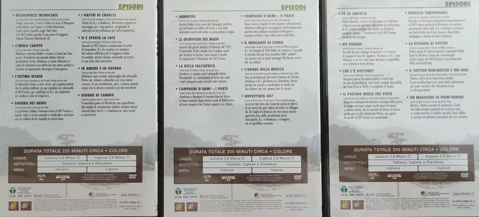 M.A.S.H. 6 STAGIONE 3 DVD-(Mash)  ED.DA COLLEZ. 20th Century Fox,2007 Cofanetto - Immagine 4 di 4