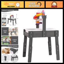 Sensory Play Table for Toddlers - Wooden Sand Water Activity Table, 2 Bins, Mo