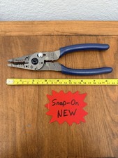 Snap-on Tools Blue Wire Stripper Cutter Crimper Cutter Pliers Pwcs9acf New