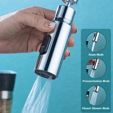 Kitchen Faucet Aerator 3 Modes Bathroom Anti-splash Tap Extender Adapter Faucet