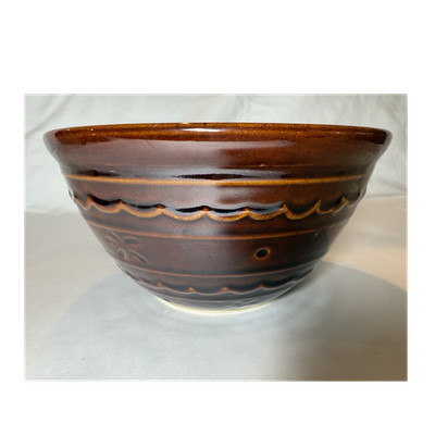 Vintage MarCrest  Daisy Dot  Oven Proof Stoneware Mixing Bowl 8'' Round