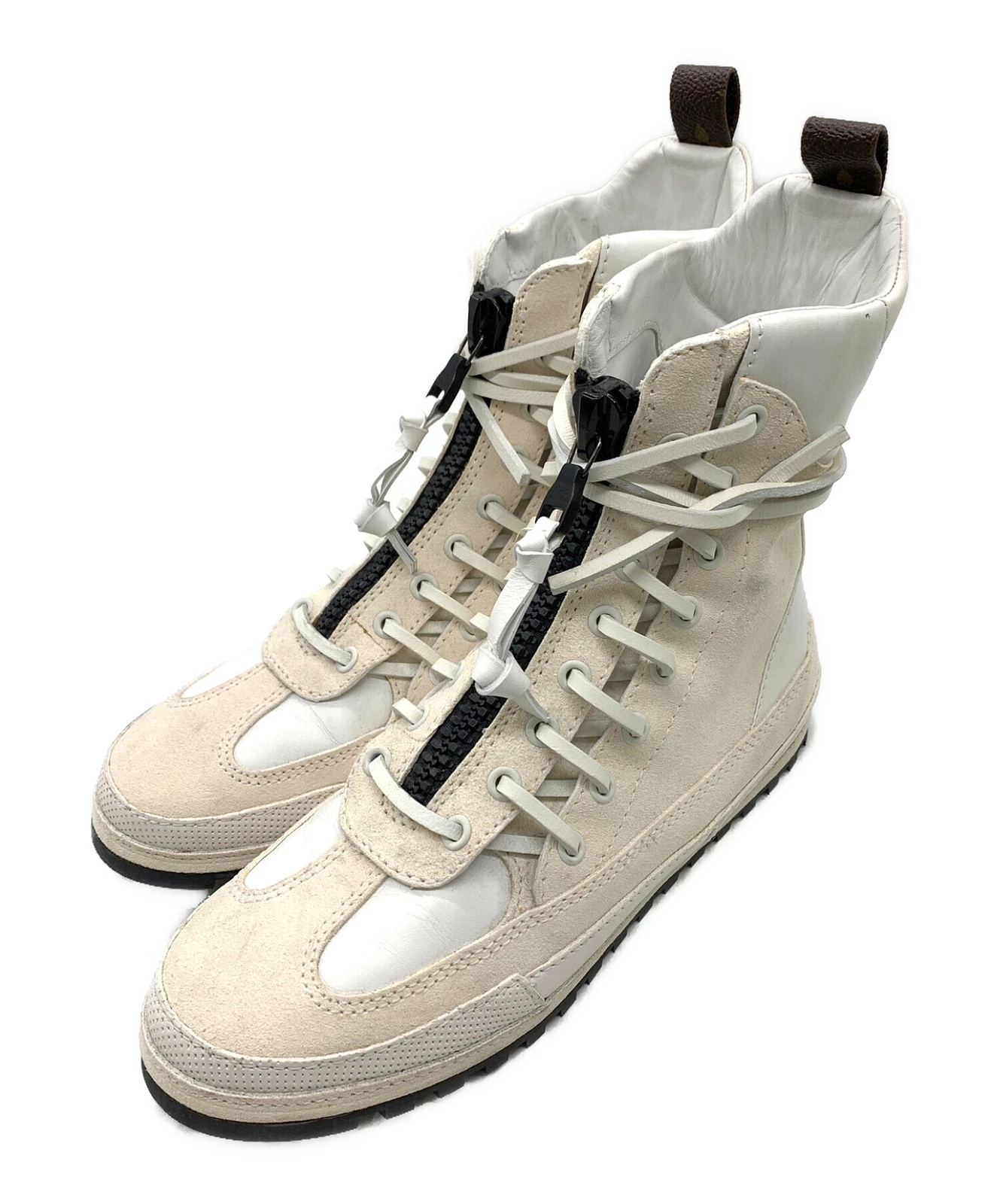 LOUIS VUITTON TRAINER Louis Vuitton LV Sneakers basse stringate da donna avorio taglia 37 5