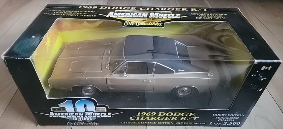 1969 Dodge Charger R/T 2500 Car American Muscle Ertl Die Cast 1:18 - NEW READ - Image 2 of 4