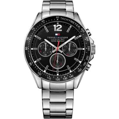 TOMMY HILFIGER LUKE MENS WATCH 1791104 BLACK DIAL - WARRANTY - RRP 229.00