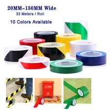 33m Barrier Tape Hazard Warning Self Adhesive PVC Tape Floor Warehouse Safety