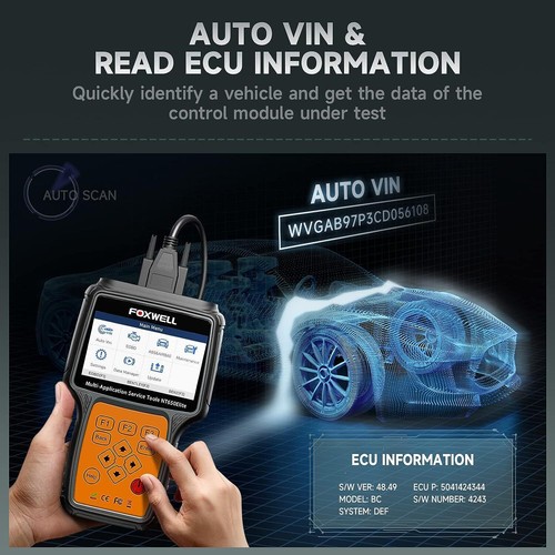 Foxwell NT650 Elite OBD2 Bi-directional Scanner Car Diagnostic Reader Wireless - Picture 7 of 15
