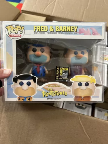 Funko Pop! The Flintstones Fred And Barney 2-Pack Blue Hair SDCC 2014 LE 480pcs