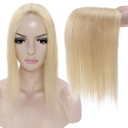 Clip In Remy Echthaar Damen Topper Toupet Toupee Seide Base Haarteil Perücke AAA - Bild 37 von 67