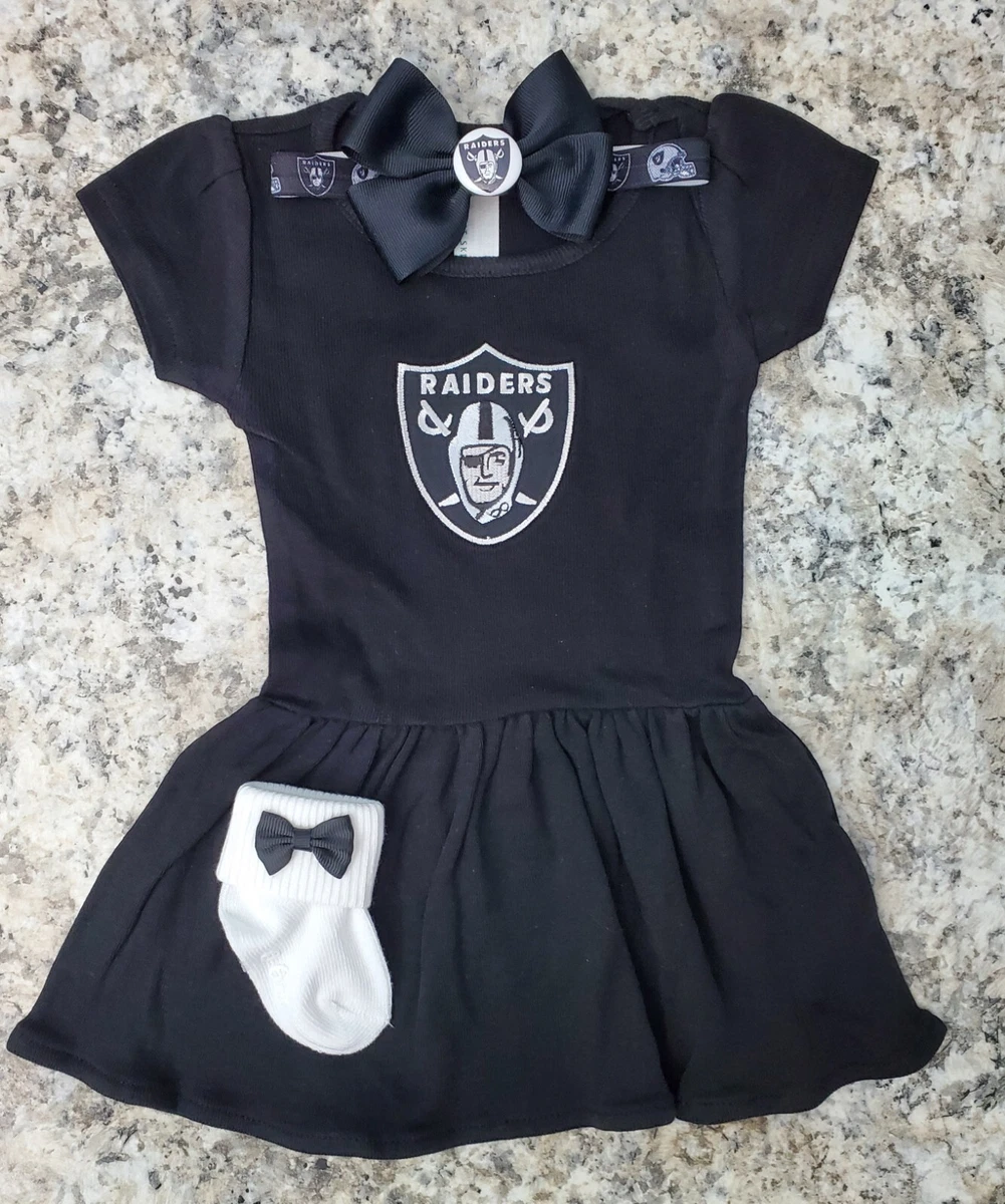 Raiders baby girl best sale clothes