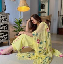 Pakistani Bollywood Salwar Suit Indian Wedding Wear Kurti Pant with Dupatta Set