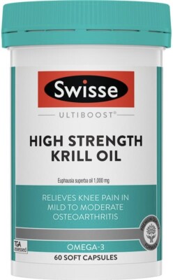 Swisse UltiBoost Deep Sea Krill Oil High Strength 1000mg 60 Caps