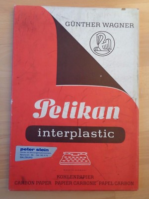 ~ Kohlepapier DIN A4 ~ Cabon Papier ~ 58 Blatt Pelikan + 5 Blatt Geha ~ schwarz