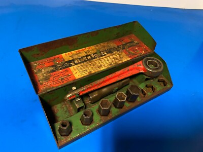 Vintage APOLLO Silentgrip Schraubenschlüssel Junior Set S.A.E. Steckdosen Acces Pollock