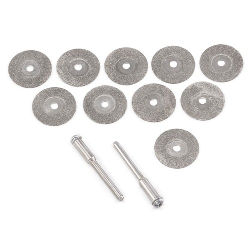 10 Stck. 16-60 mm Diamant Schneidrad rotierende Klinge beschichtet Trennscheibe Schaft 1/8" - Bild 39 von 116
