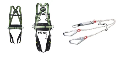 Gerüst Absturzsicherung Fallschutz Gurt EN361 inkl. Y-Falldämpfer EN358 EN355 - Bild 1 von 4